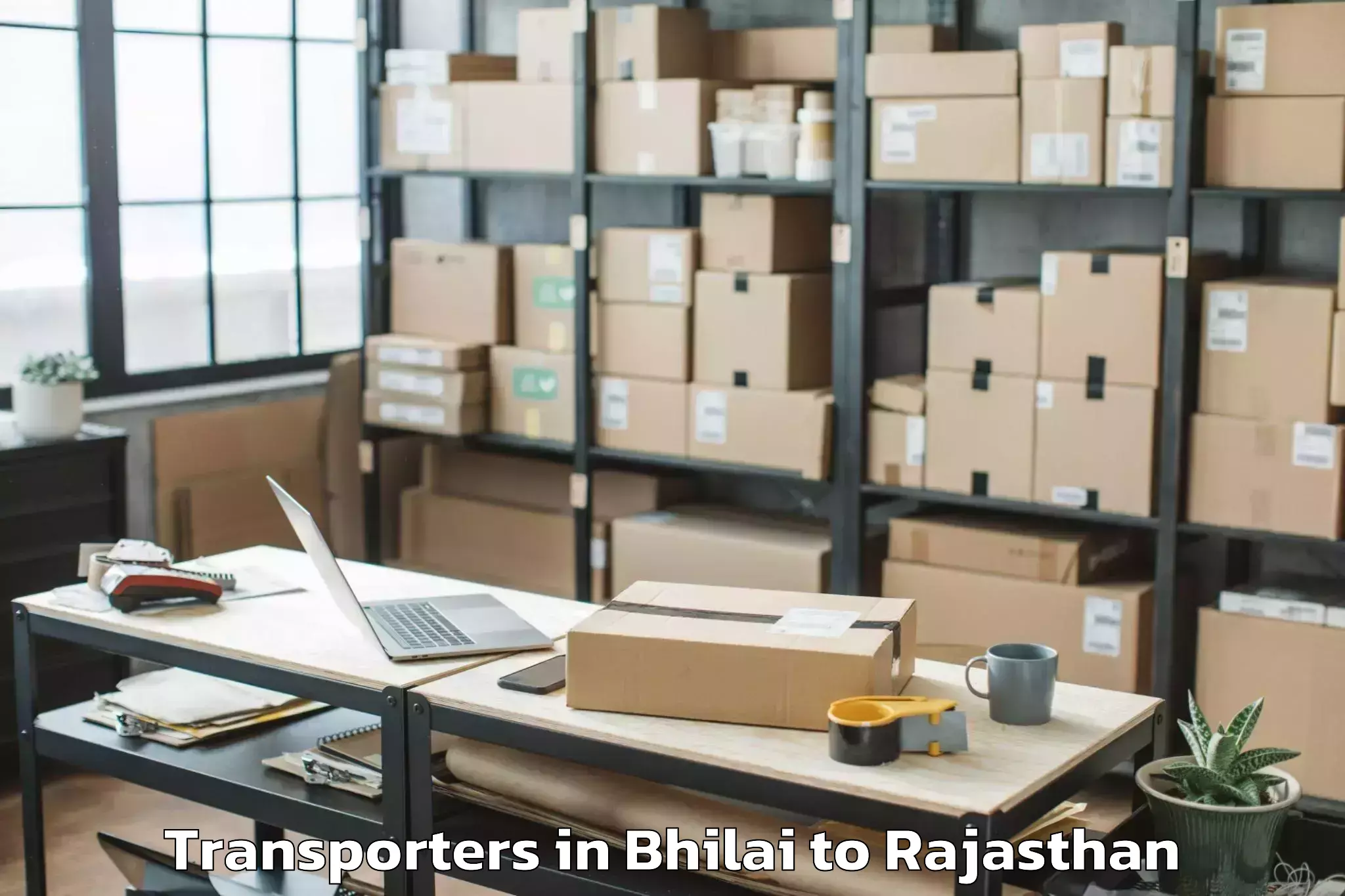 Book Bhilai to Raj Rishi Bharthari Matsya Uni Transporters Online